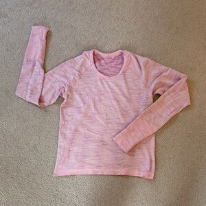 Pink lululemon Long Sleeve Swiftly